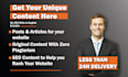 write high quality SEO articles and blog posts