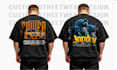create custom streetwear t shirt design and graphic design