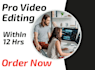 do professional video editing within 12 hours