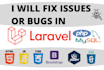 create a PHP laravel website or fix laravel website issues