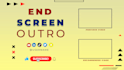 make youtube outro, end screen animation