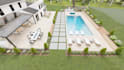 design front yard, backyard, home garden as landscape architect