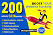 build 200 high pr da backlinks manually SEO link building