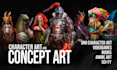 paint character concept art and illustration for you