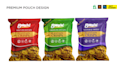 do premium food pouch design, label design, box design, and product packaging