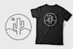 create an amazing minimalist t shirt design for your brand