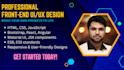 design and develop professional front end UI UX for your web project