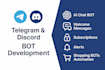 develop your complex discord bots and telegram bots