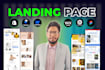 design landing pages using wix, kajabi, unbounce, gohighlevel, webflow, shopify
