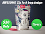 design zip lock bag or pouch design