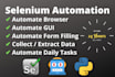do selenium automation, web automation using selenium webdriver