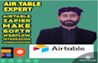 build airtable databbase, softr web app, CRM portal within 24 hr