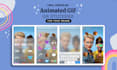 create an animated GIF or instagram sticker