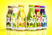 design a modern food product packaging label with 3d image