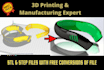 design 3d character and product for 3d printing in blender solidworks