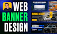 design professional website banners, hero images and web ads