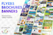 design flyers, banners and brochures