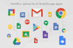automate data  process with  g suite services