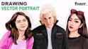 create amazing vector portrait from your picture in 24 hour
