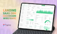 design modern saas, admin dashboard, web app ui ux in figma