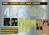design shirt, pant, workwear of all category