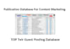 provide publication and top tier guest post database