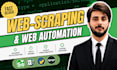 do python web scraping, data extraction for any website