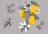 make botanical illustration with hand drawn