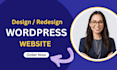 wordpress website design, development or redesign wordpress blog