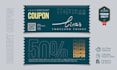 design voucher, coupon, gift certificate, postcard and label