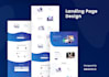 create modern landing page design