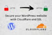 setup and configure cloudflare and SSL to your wordpress website