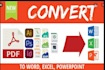 convert document pdf to excel
