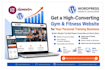 design gym website, beauty website, wellness website, personal trainer website