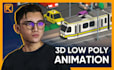 create high quality 3d low poly animation for your project
