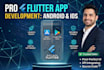 develop a professional flutter app for android and ios