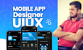 design creative mobile app ui ux in adobe xd or figma