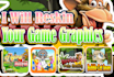 reskin app or game graphics, character, obstacle, etc