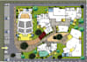 render architecture plan, section, elevation in photoshop