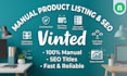 add product to vinted store with SEO title and description