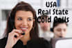 be your virtual assistant for USA real estate cold calling