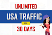 bring USA targeted unlimited website traffic on your website