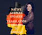 provide excellent english german translation