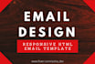design html,email template within 8 hours