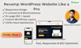 revamp wordpress website,theme customization, full creation,redesign website