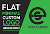 create custom logo animation and intro animation