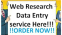 web research and data collect