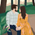 draw couple portrait illustration