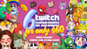 make amazing twitch emotes and sub badges in bulk for you