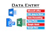 do microsoft word, excel, pdf data entry fast and accurately